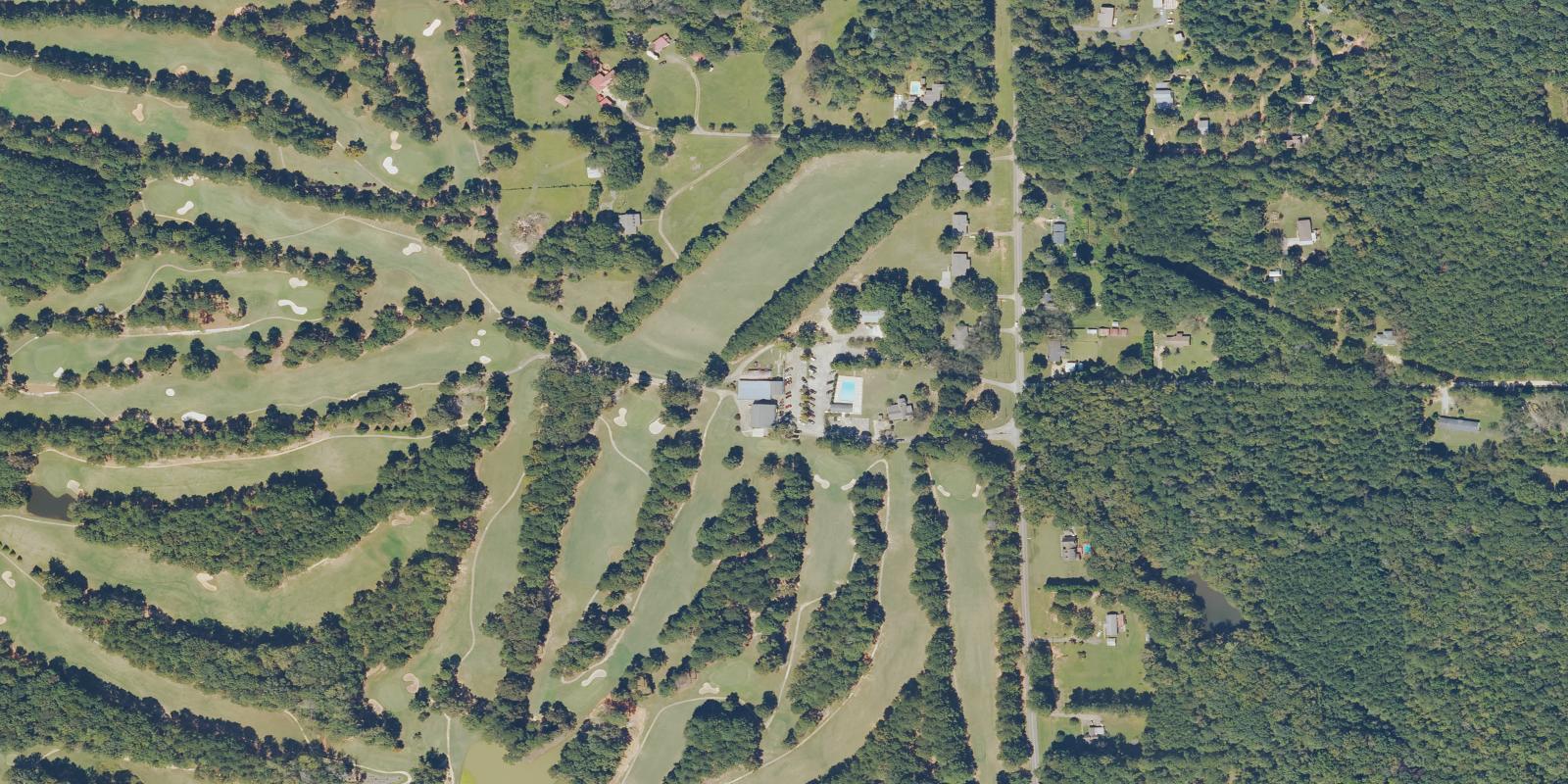 Satellite view of Hickory Hill Golf Course