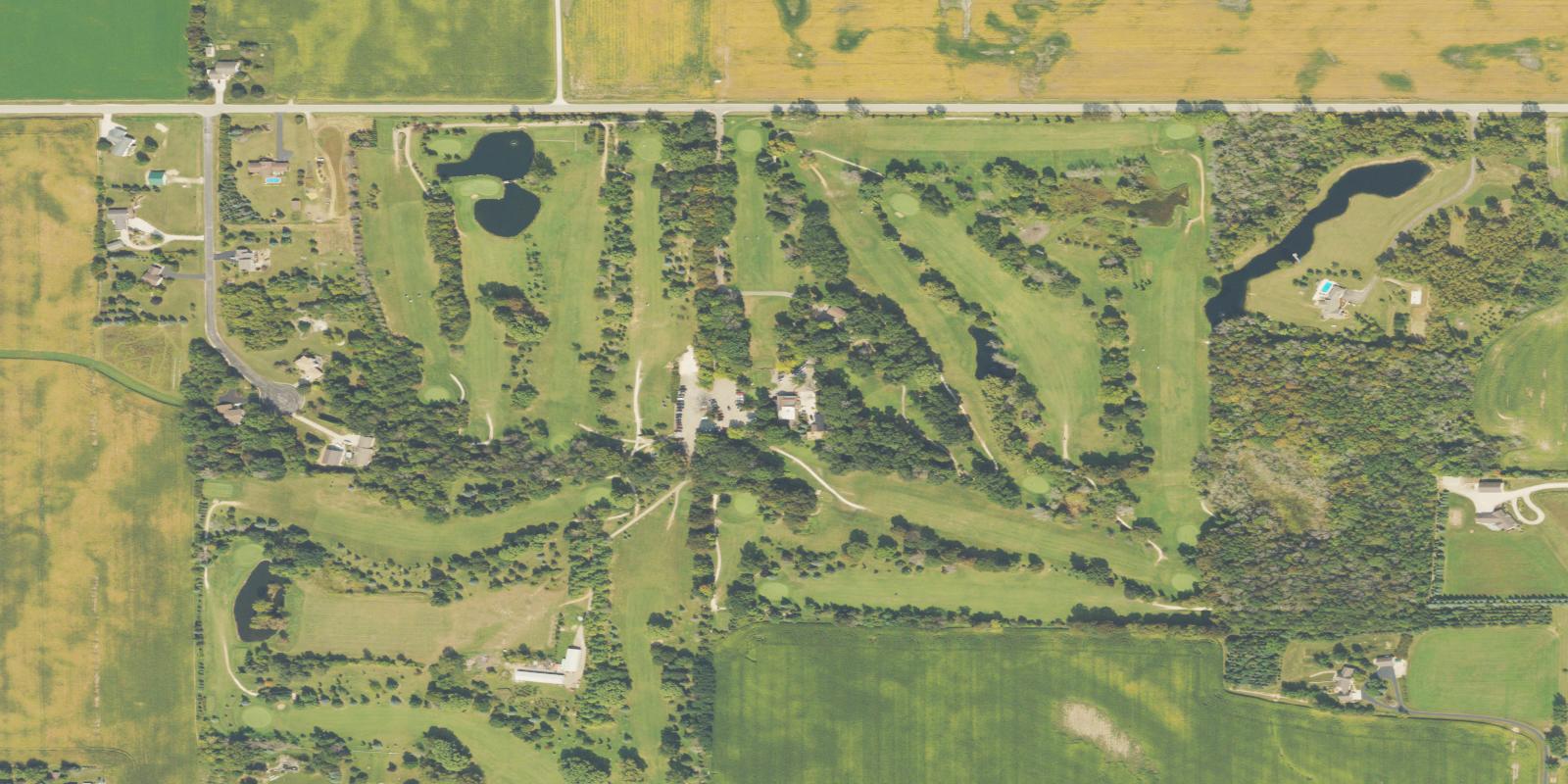 Satellite view of Hickory Hills Country Club