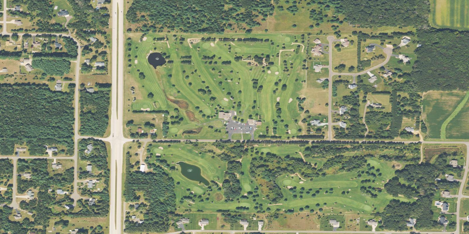 Satellite view of Hickory Hills