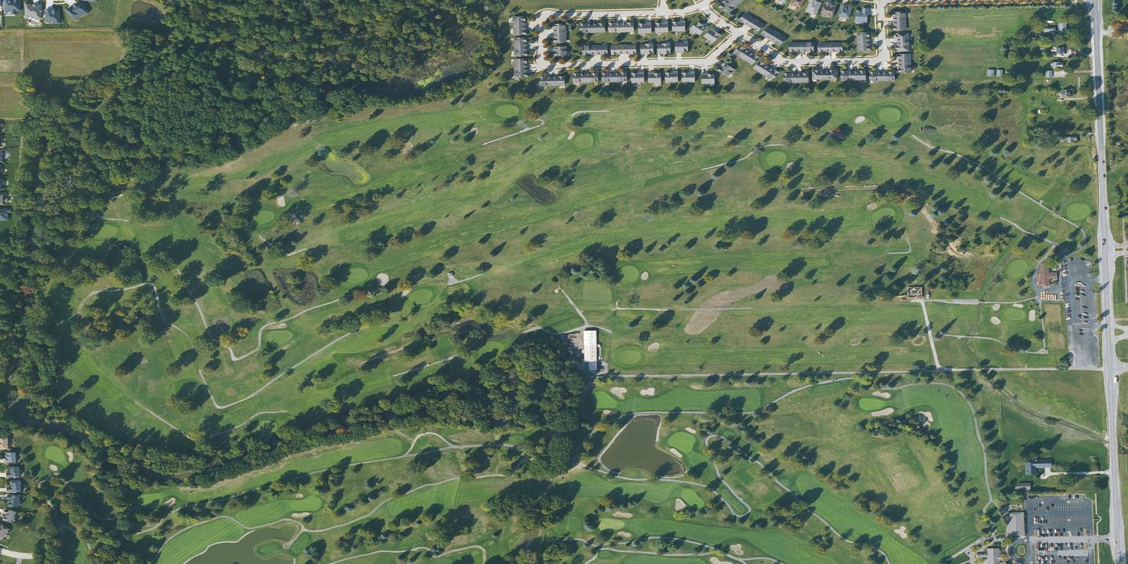 Satellite view of Hickory Hollow Golf Course