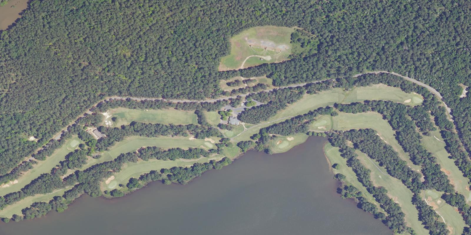 Satellite view of Hickory Knob State Park Golf Course