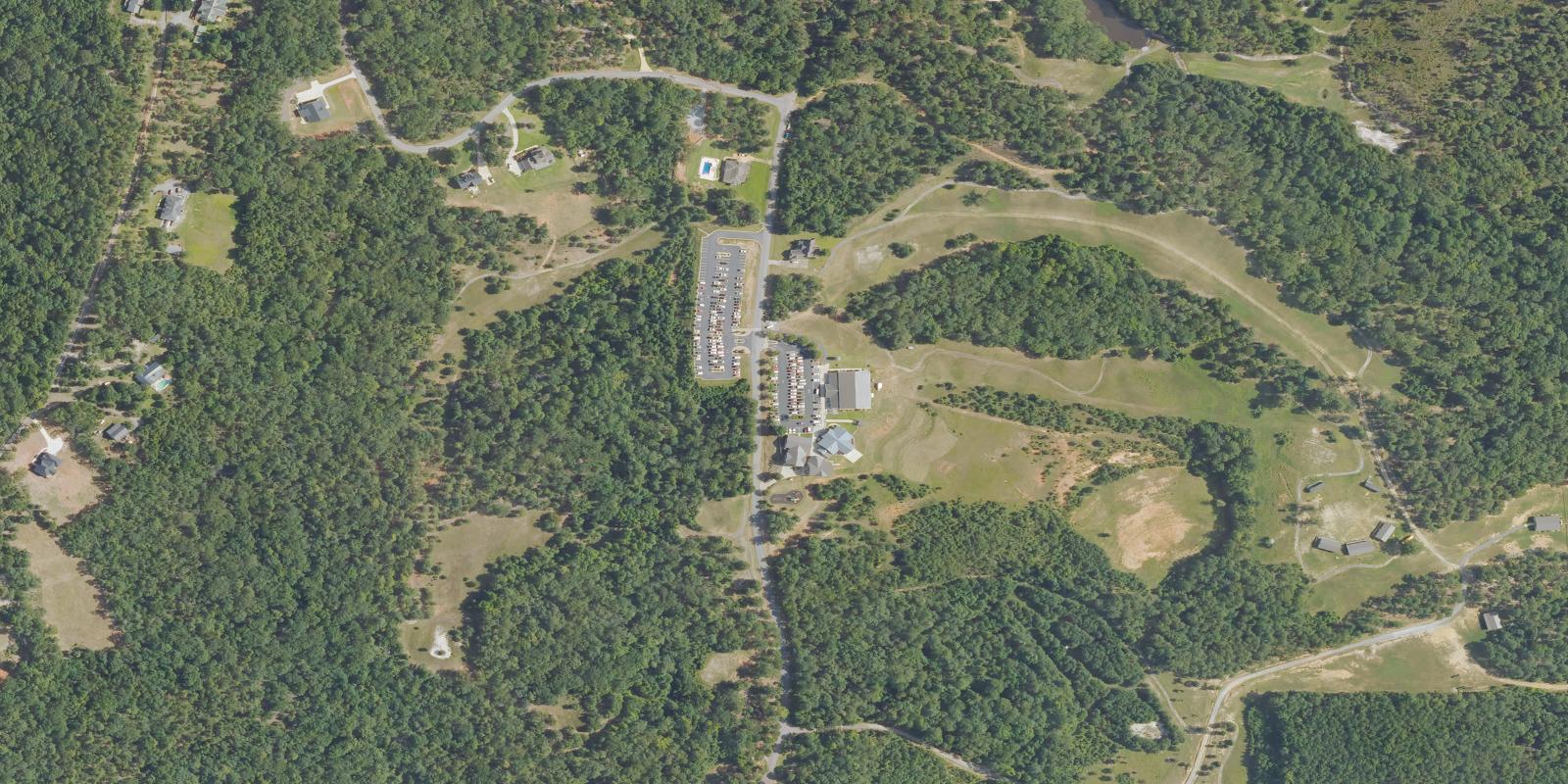 Satellite view of Hickory Ridge Golf Club