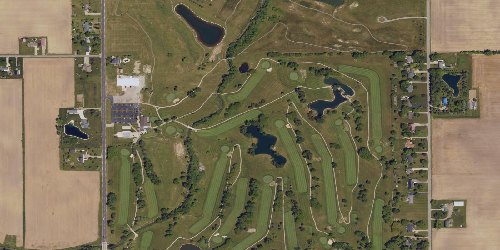 Satellite view of Hickory Sticks Golf Club