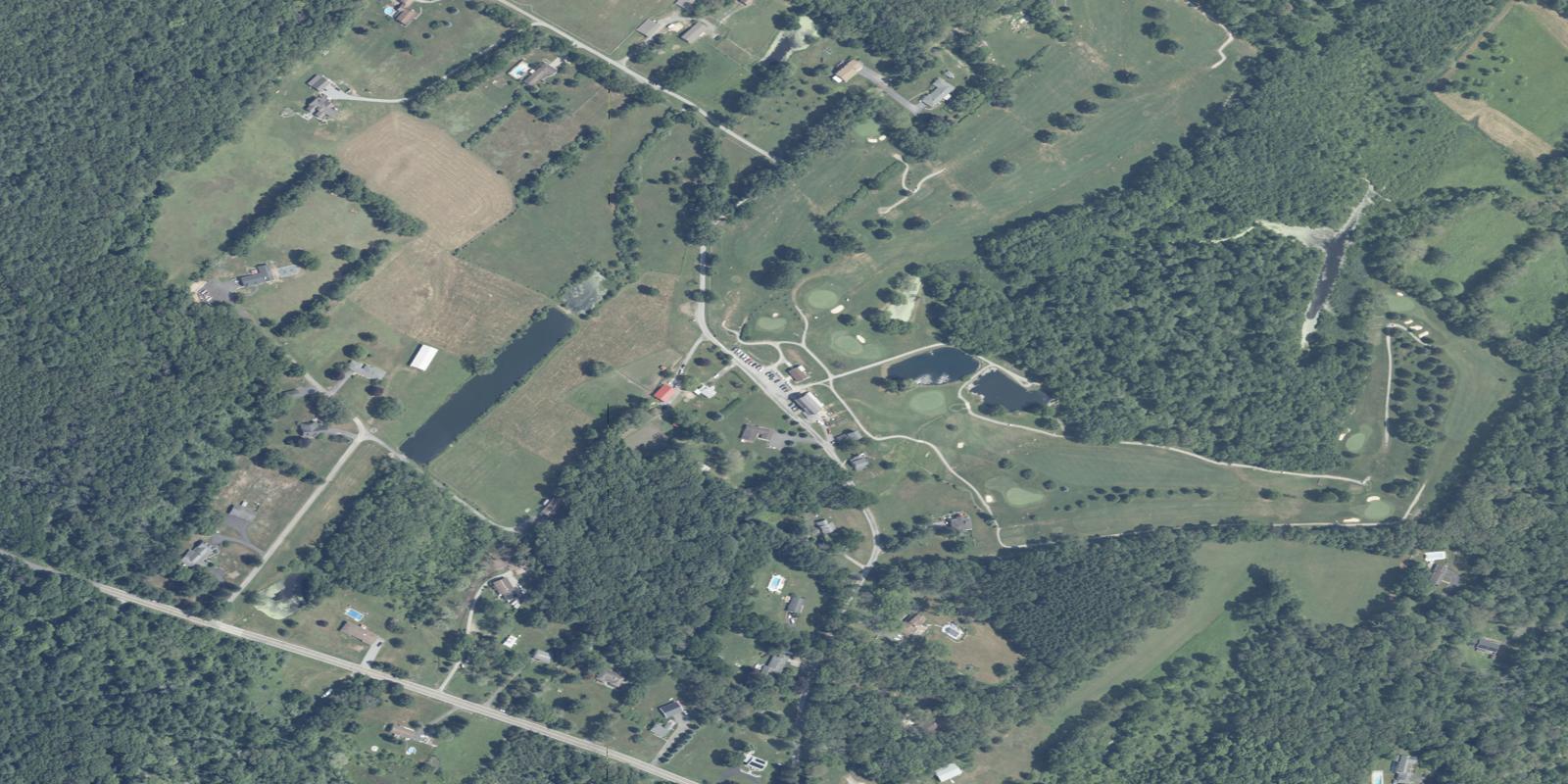 Satellite view of Hidden Acres Golf Course