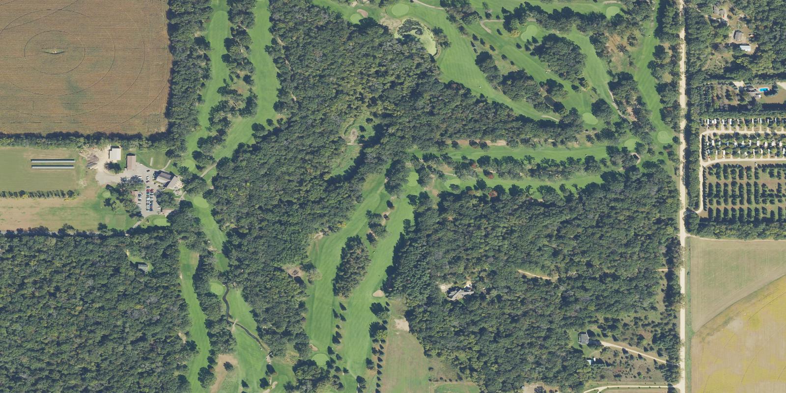 Satellite view of Hidden Greens
