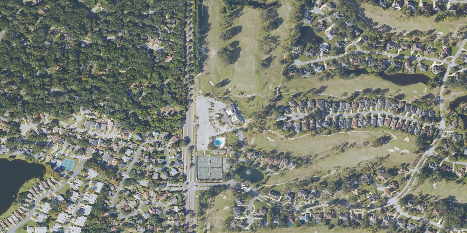 Satellite view of Hidden Hills Golf Club