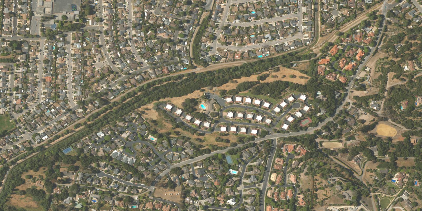 Satellite view of Hidden Oaks Country Club