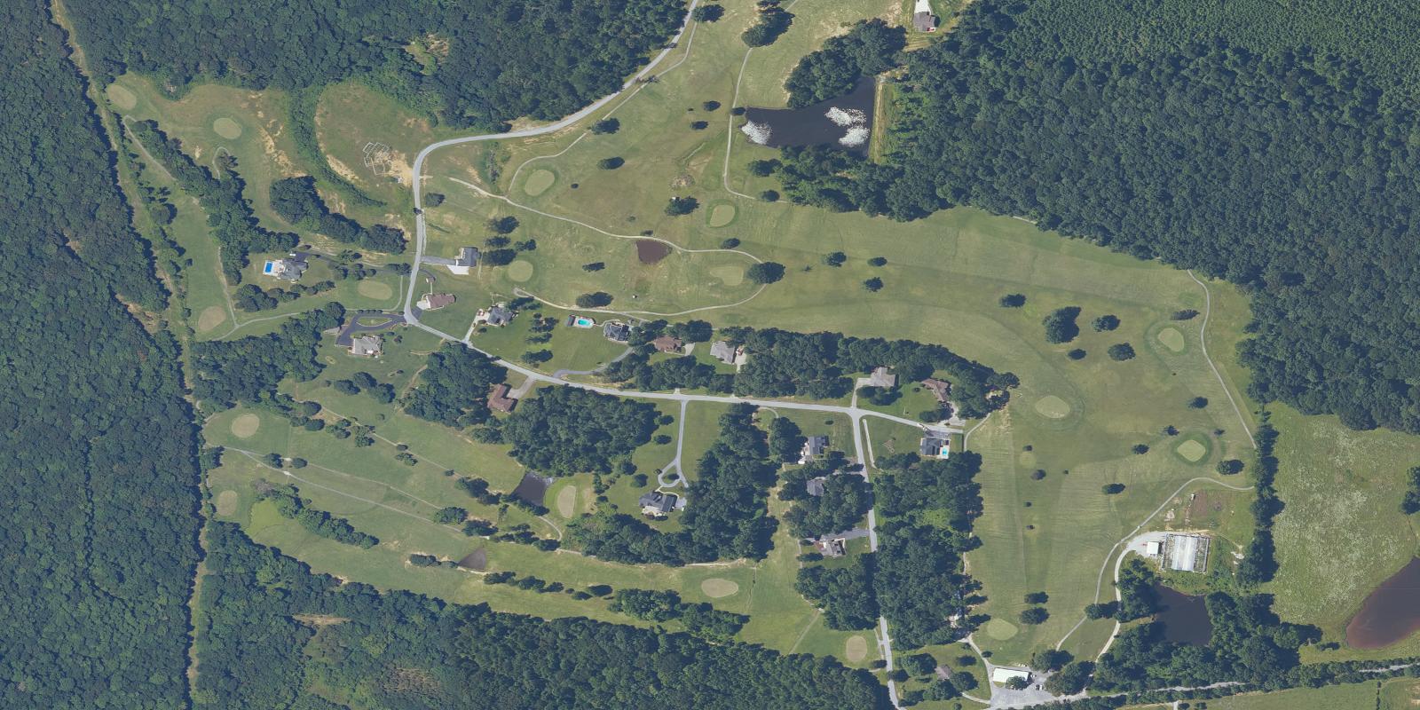 Satellite view of Hidden Valley Golf Course