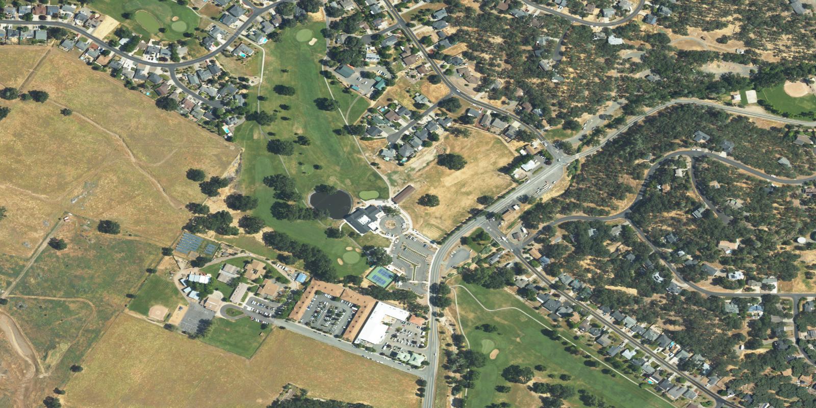 Satellite view of Hidden Valley Lake Golf Course