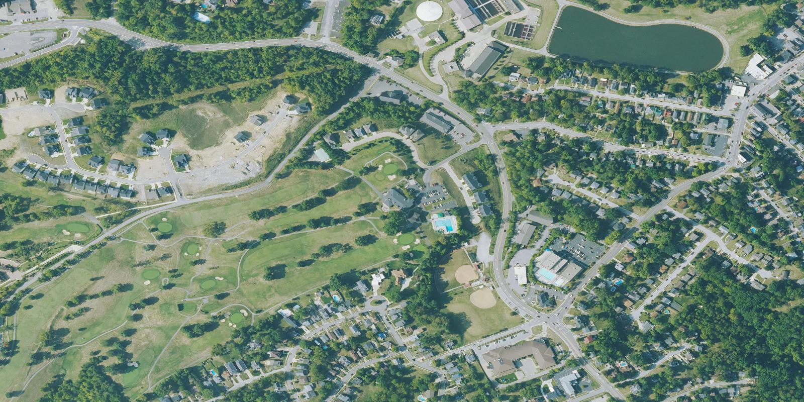 Satellite view of Highland Country Club