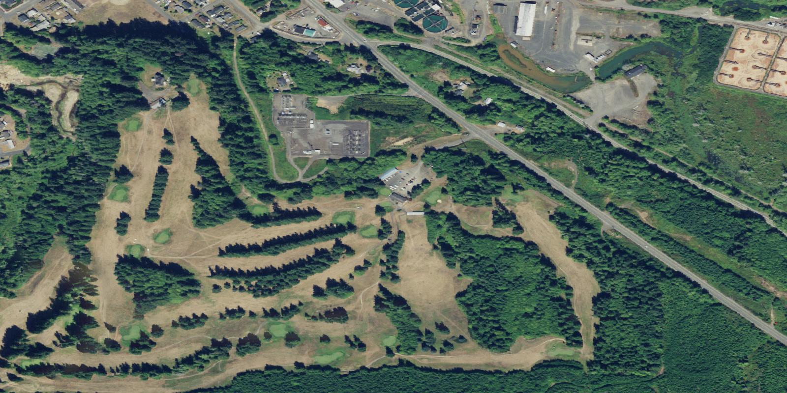 Satellite view of Highland Golf Course