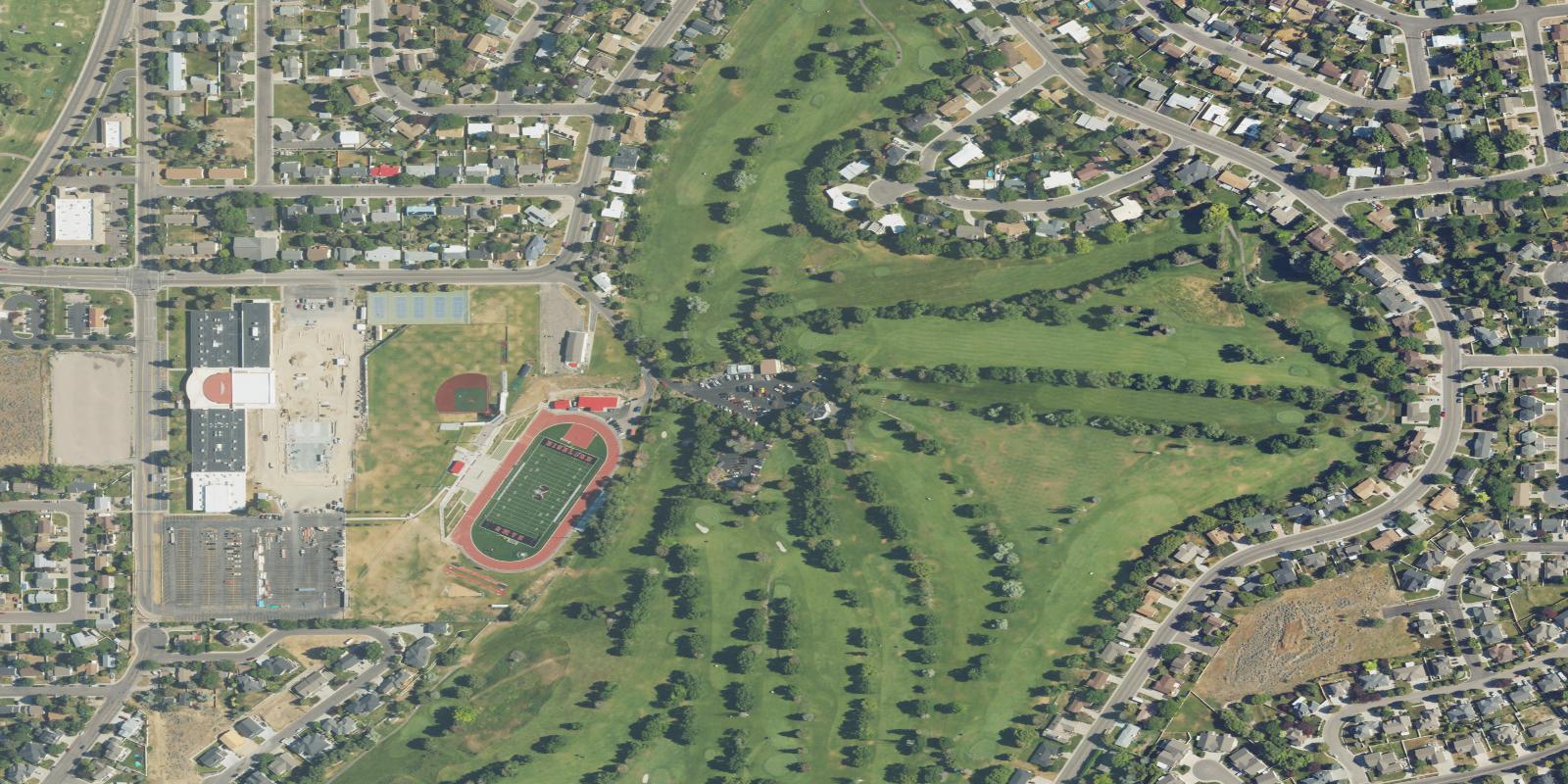 Satellite view of Highland Golf Course