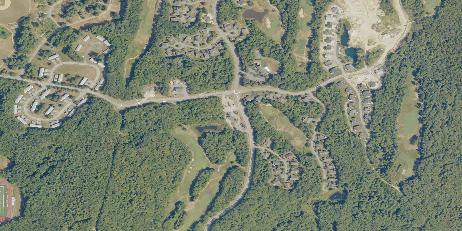 Satellite view of Highland Green Golf Club