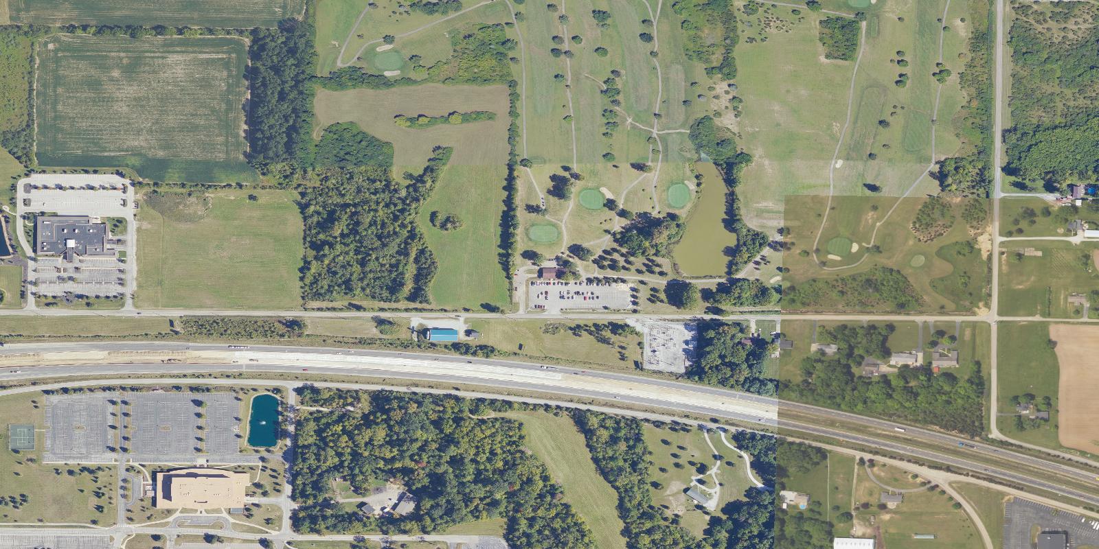 Satellite view of Highland Lake Golf Club