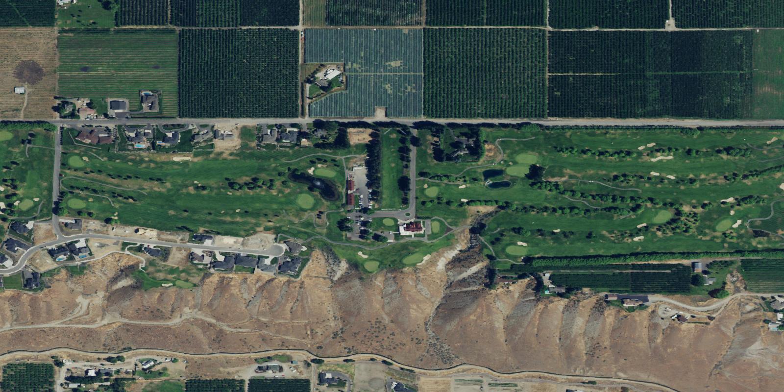 Satellite view of Highlander Golf Course
