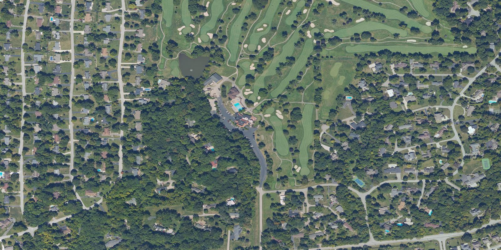 Satellite view of Hillcrest Country Club