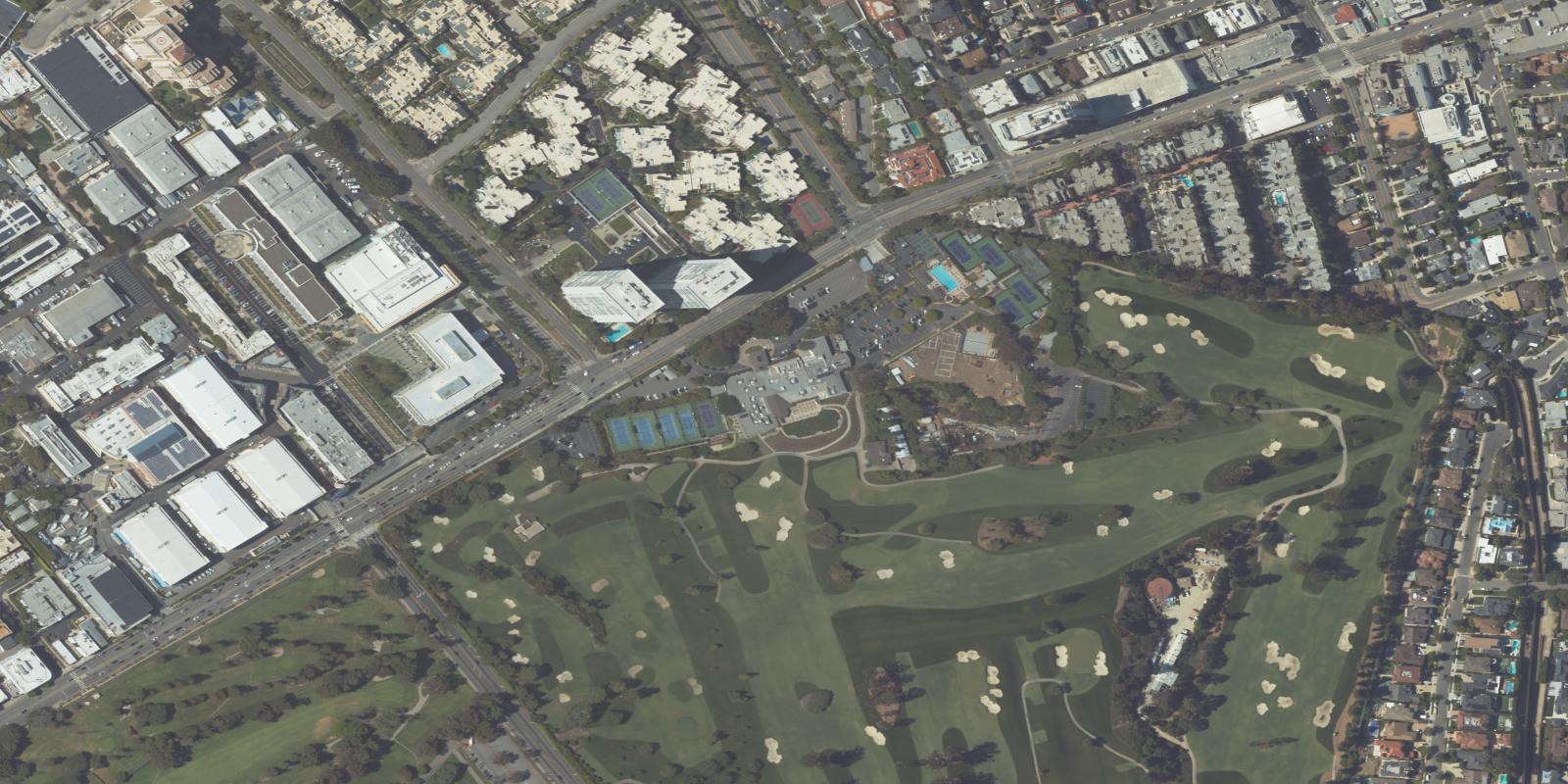 Satellite view of Hillcrest Country Club