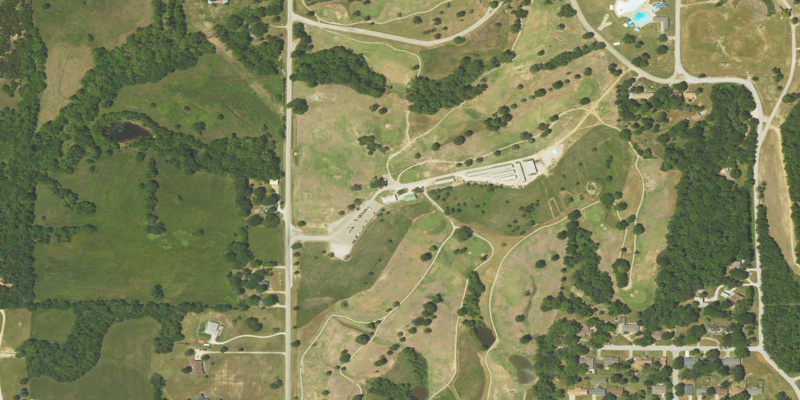 Satellite view of Hillcrest Golf Course