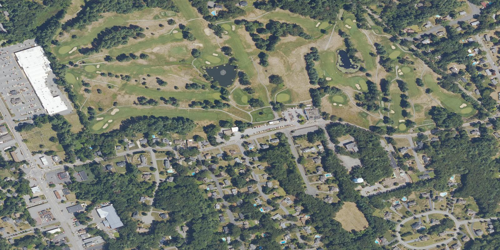 Satellite view of Hillview Golf Course