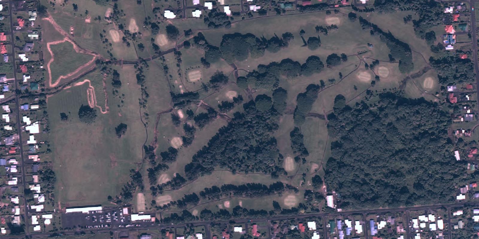 Satellite view of Hilo Municipal Golf Course