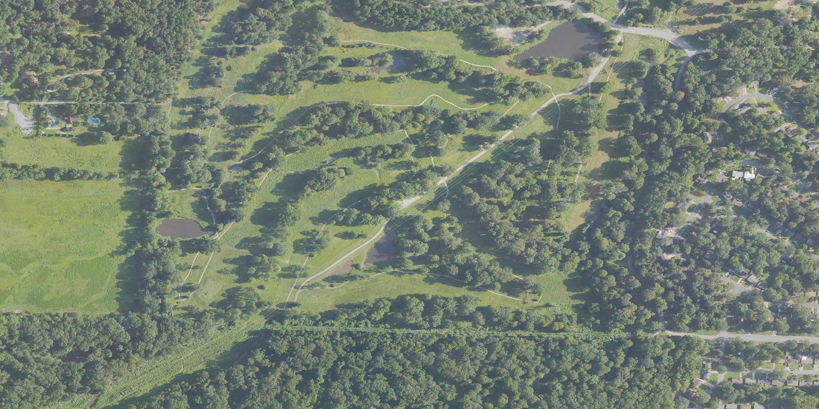 Satellite view of Hindman Golf Course