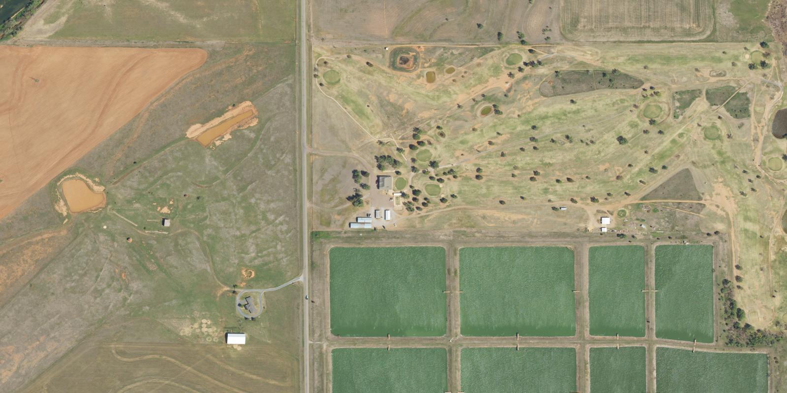 Satellite view of Hobart Municipal Golf Course