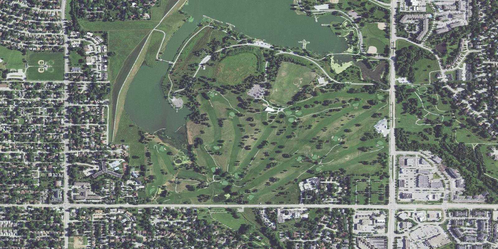 Satellite view of Holmes Park Golf Course