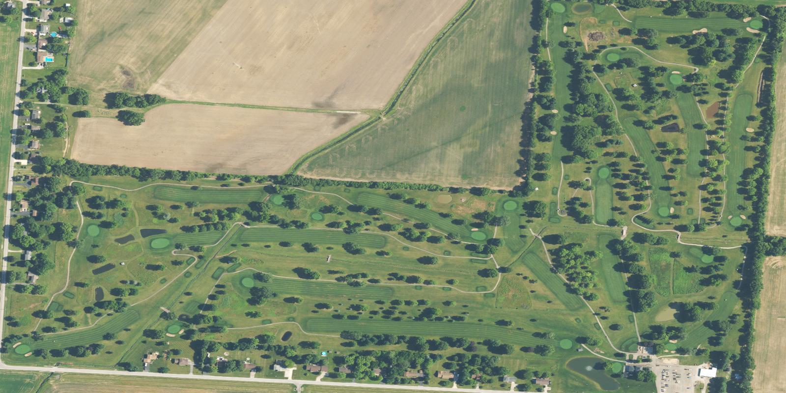 Satellite view of Homestead Springs Golf Course