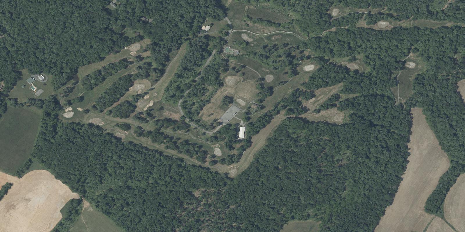 Satellite view of Hope Valley Golf Course