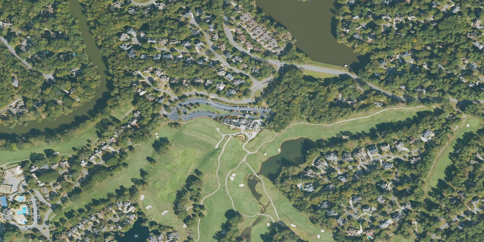 Satellite view of Horseshoe Bend Country Club