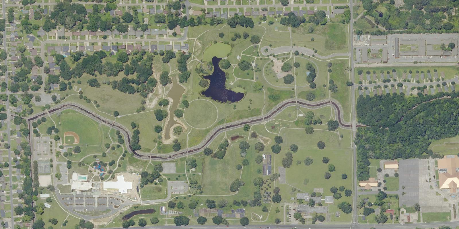Satellite view of Howell Park Golf Course