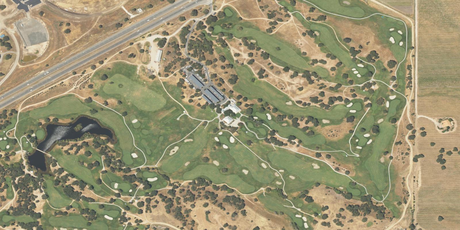 Satellite view of Hunter Ranch Golf Course