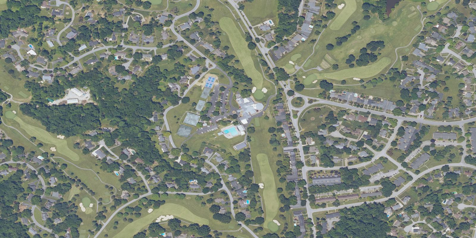 Satellite view of Hunting Creek Country Club