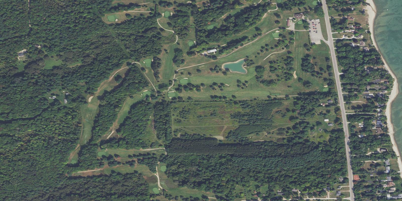 Satellite view of Huron Shores Golf Club & Restaurant