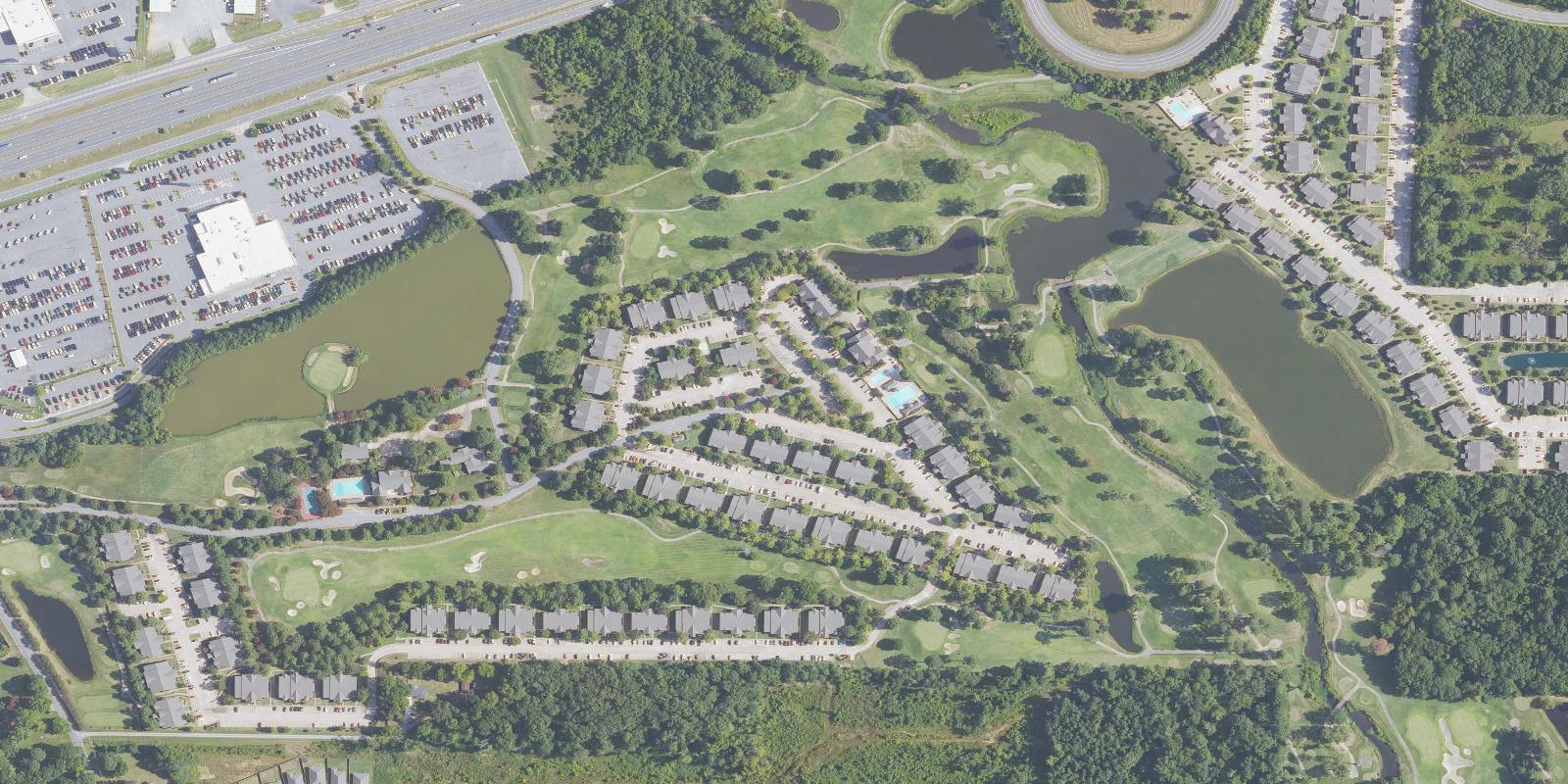 Satellite view of Hurricane Golf and Country Club