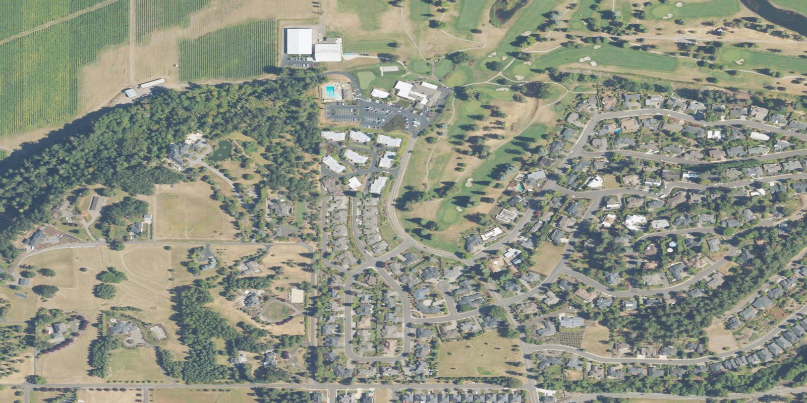 Satellite view of Illahe Hills Country Club