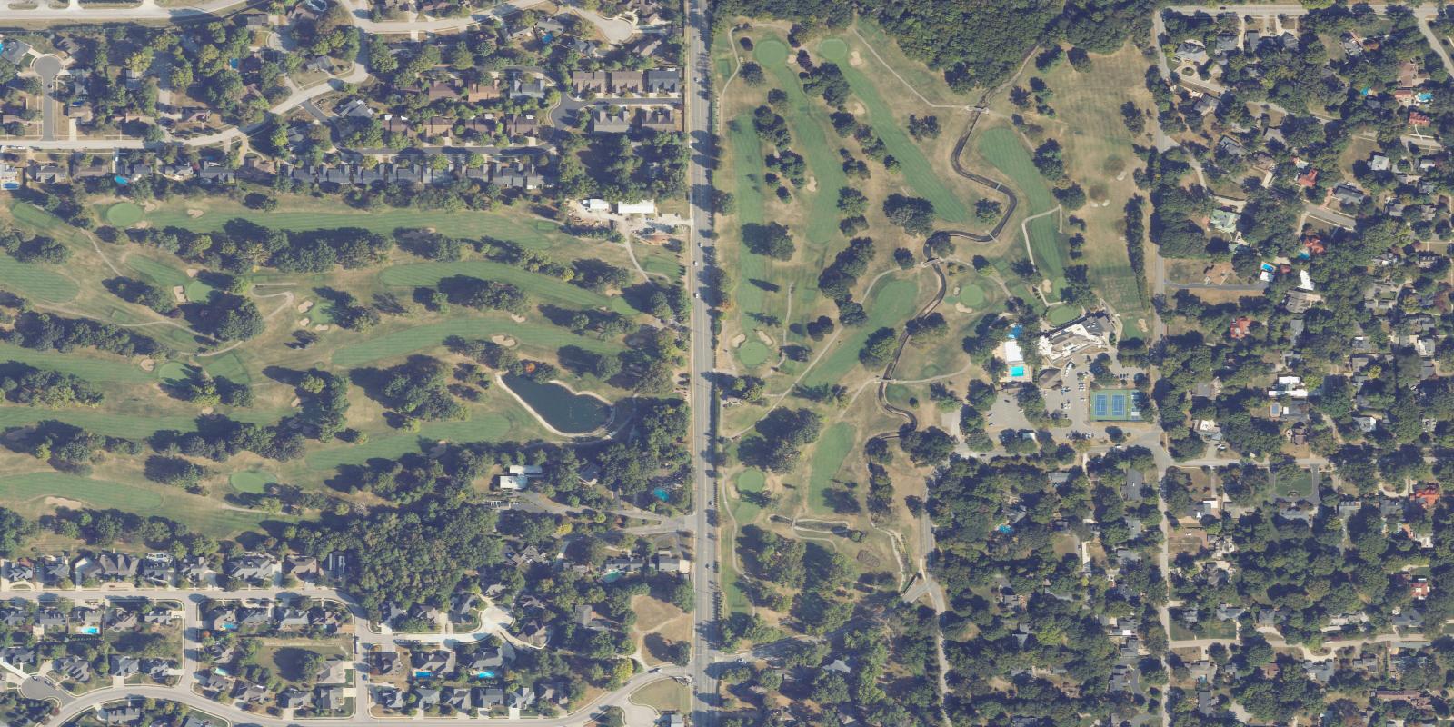 Satellite view of Illini Golf Course