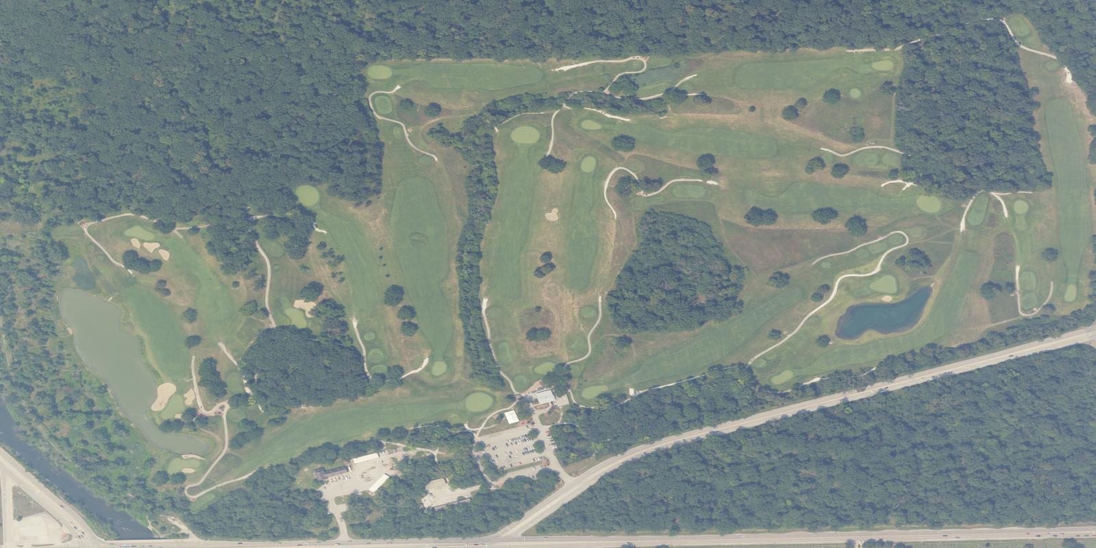 Satellite view of Indian Boundary Golf Course
