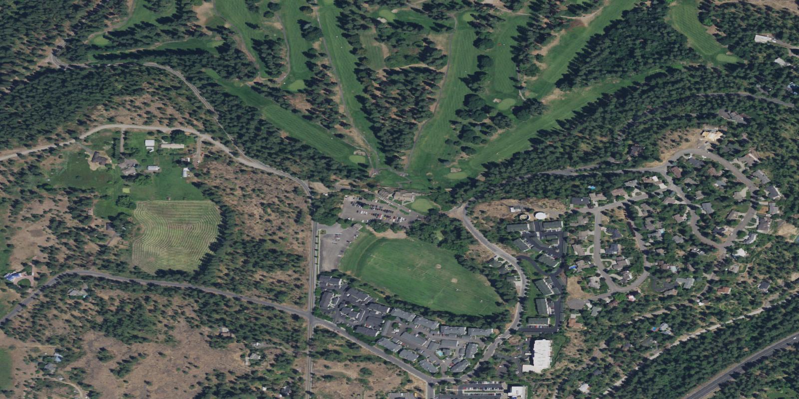 Satellite view of Indian Canyon Golf Course