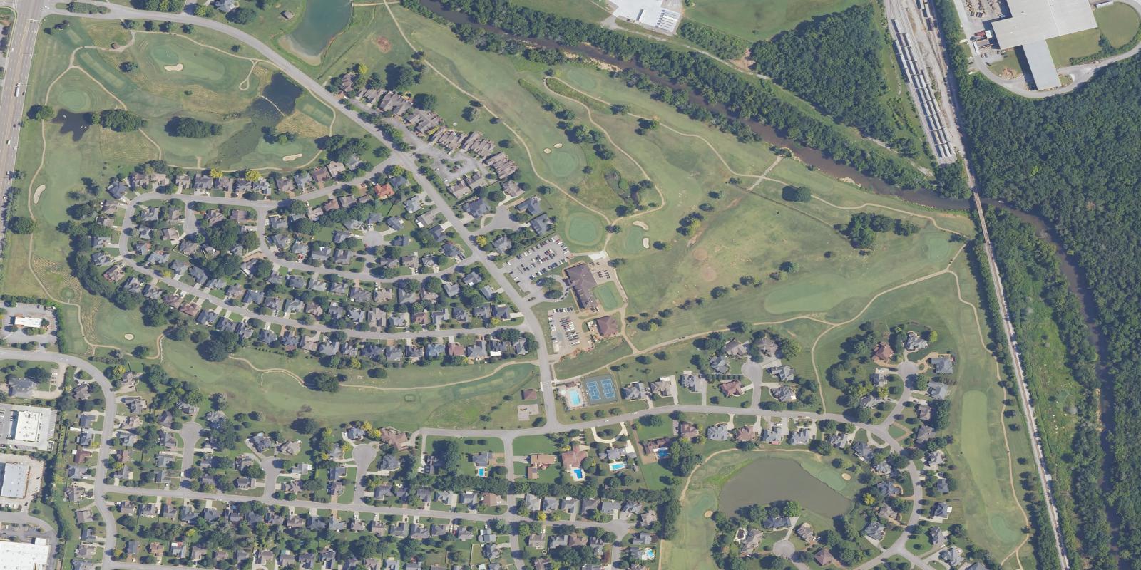 Satellite view of Indian Hills Golf Course