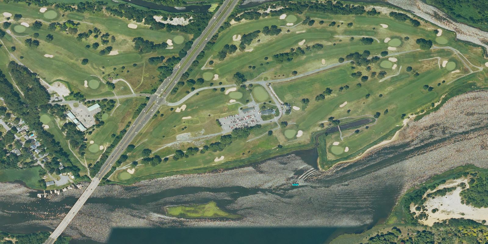 Satellite view of Indian Island Country Club