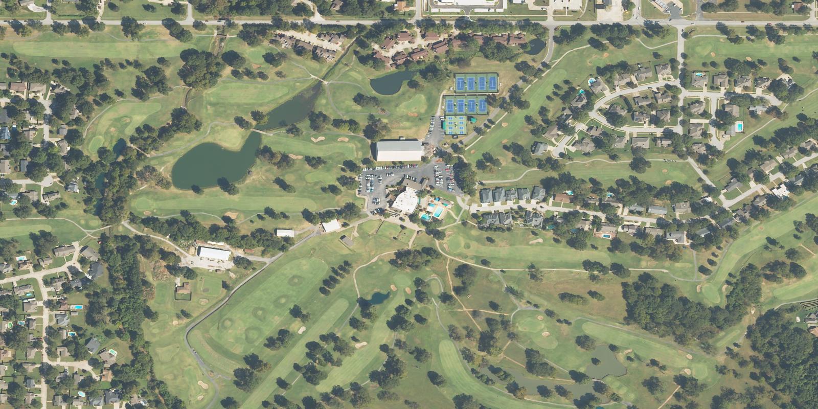 Satellite view of Indian Springs Country Club