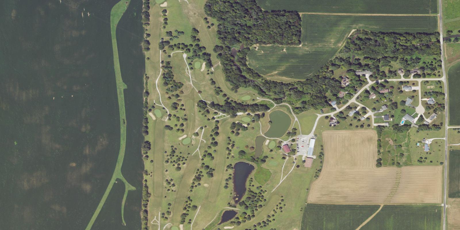 Satellite view of Indian Springs Golf Club