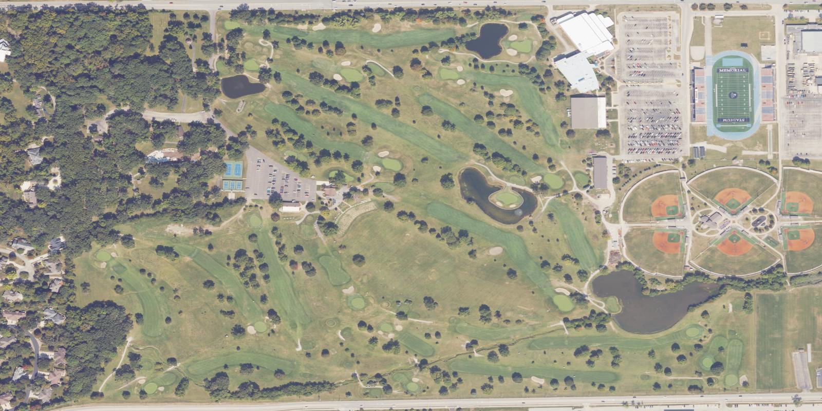 Satellite view of Inwood Golf Course