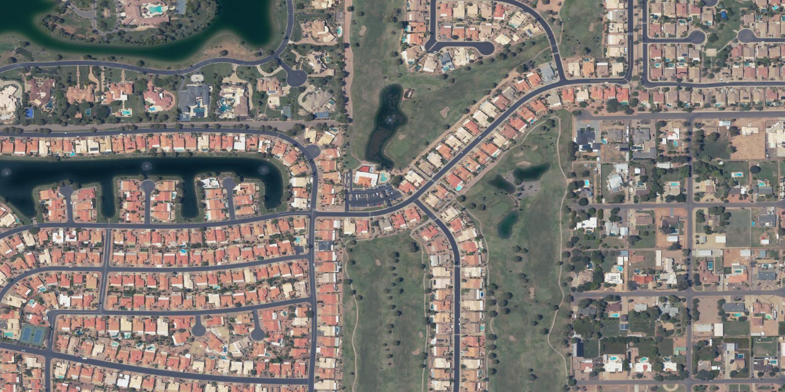 Satellite view of Ironwood Country Club