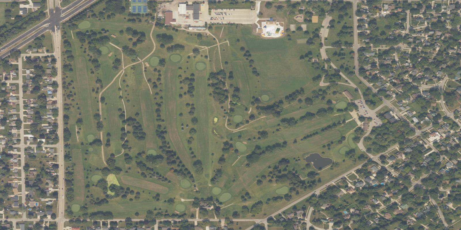 Satellite view of Irv Warren Memorial Golf Course