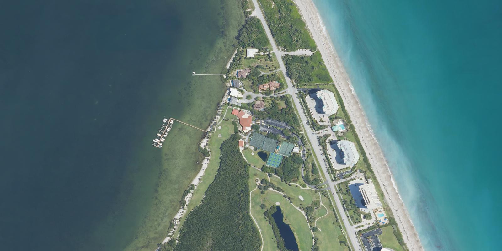 Satellite view of Island Dunes Country Club
