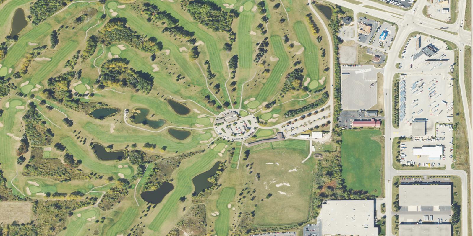 Satellite view of Ives Grove Golf Links