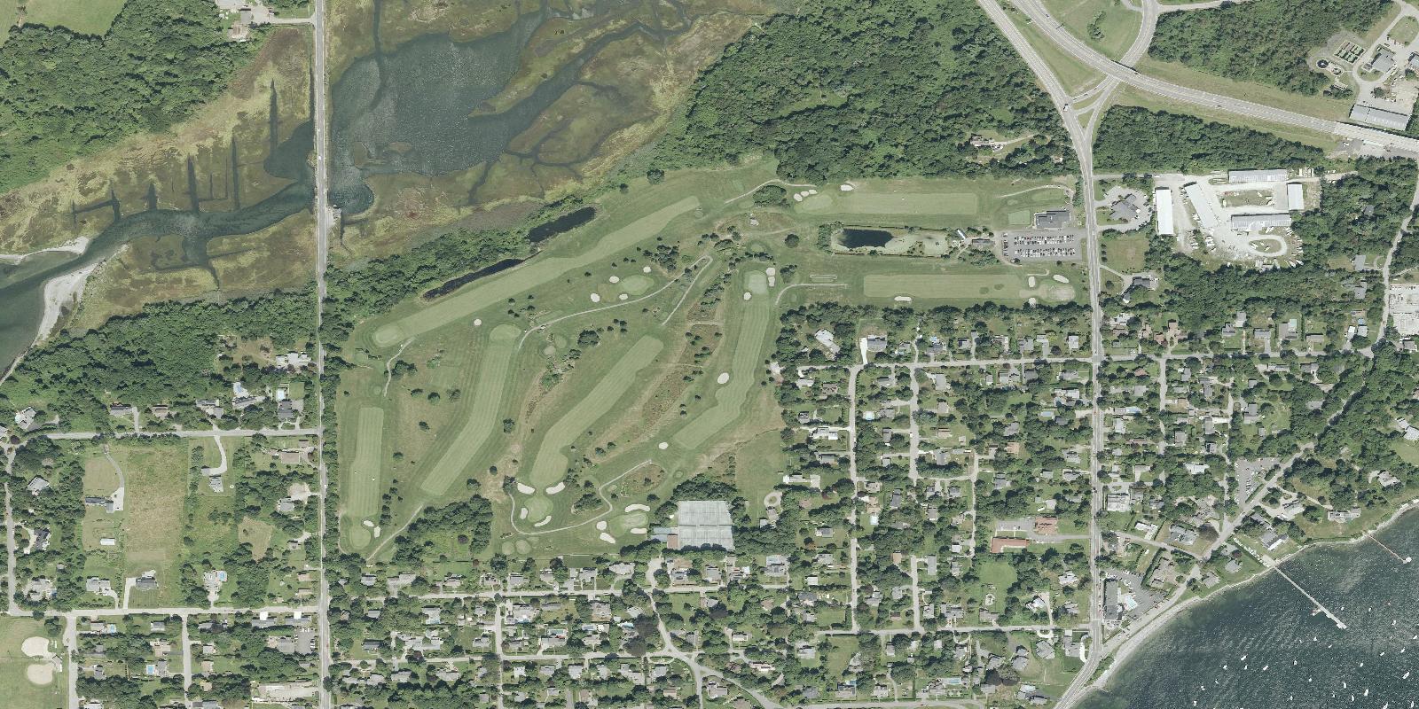 Satellite view of Jamestown Golf Course