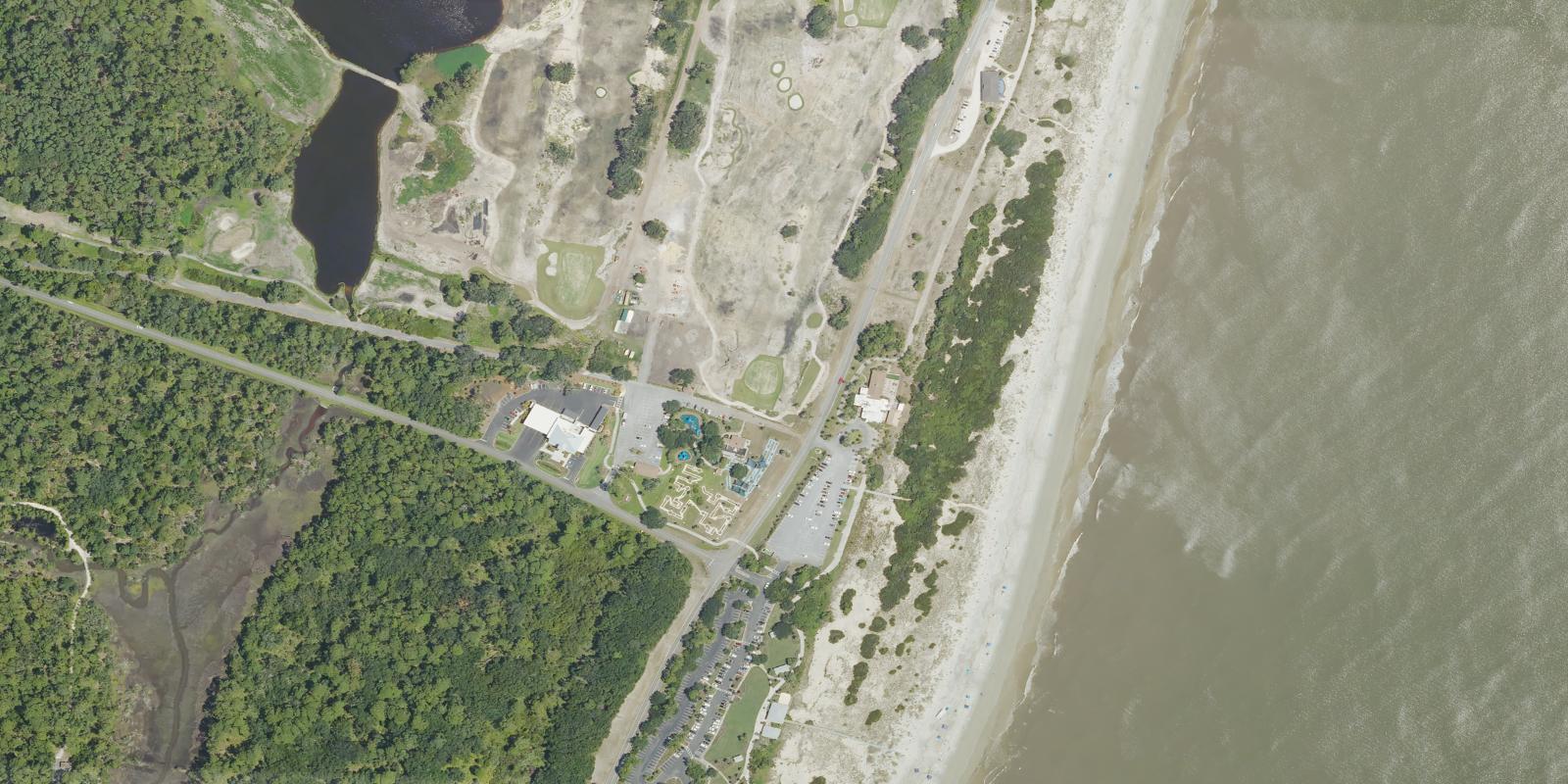 Satellite view of Jekyll Island - Great Dunes